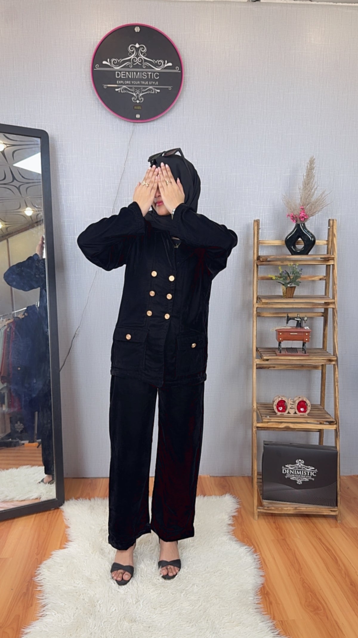 Midnight Luxe Modest Co-Ord Set