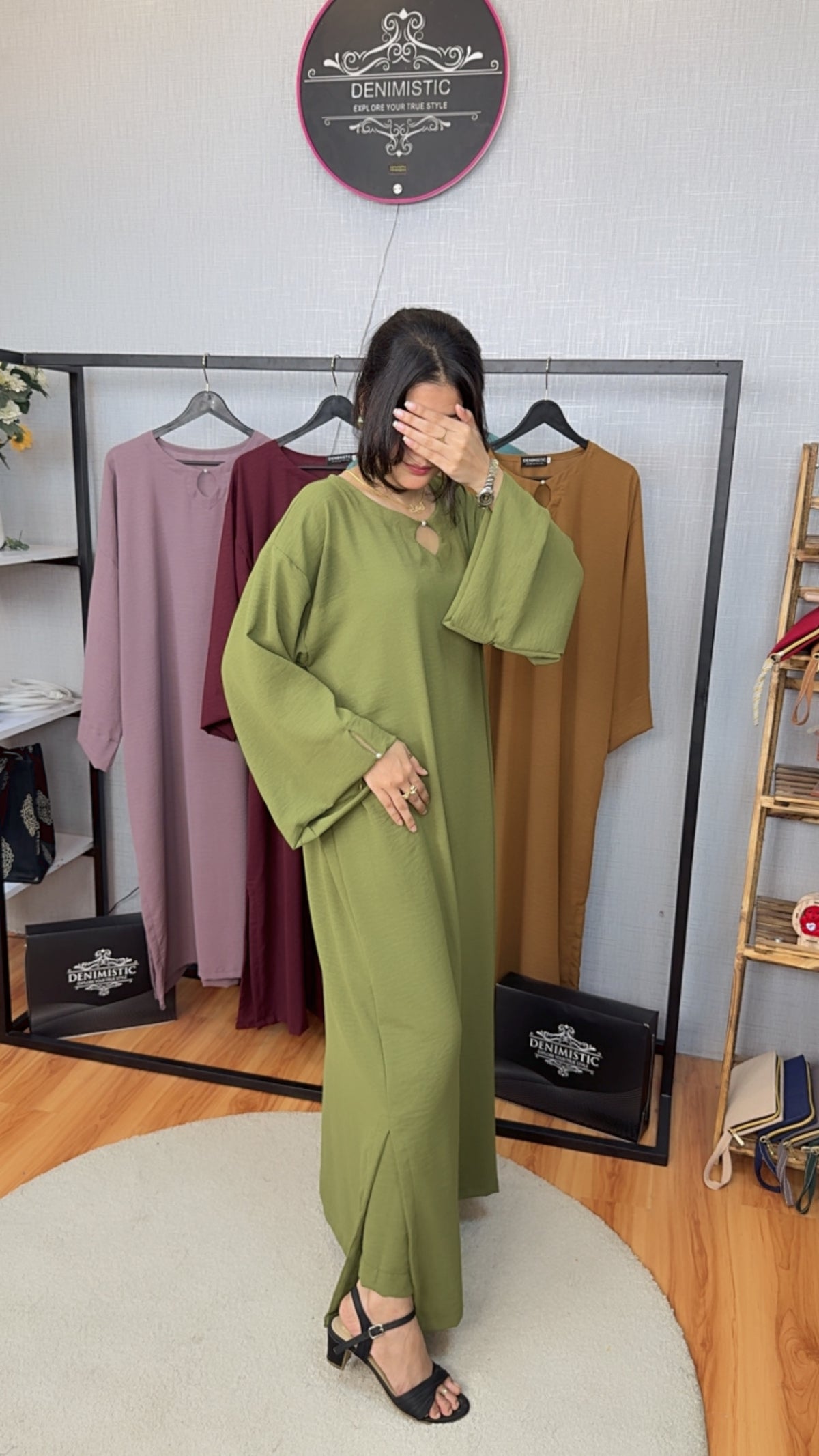 Olive Grace Elegant Kaftan