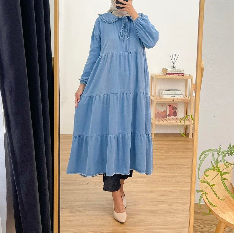 Amaya Denim midi