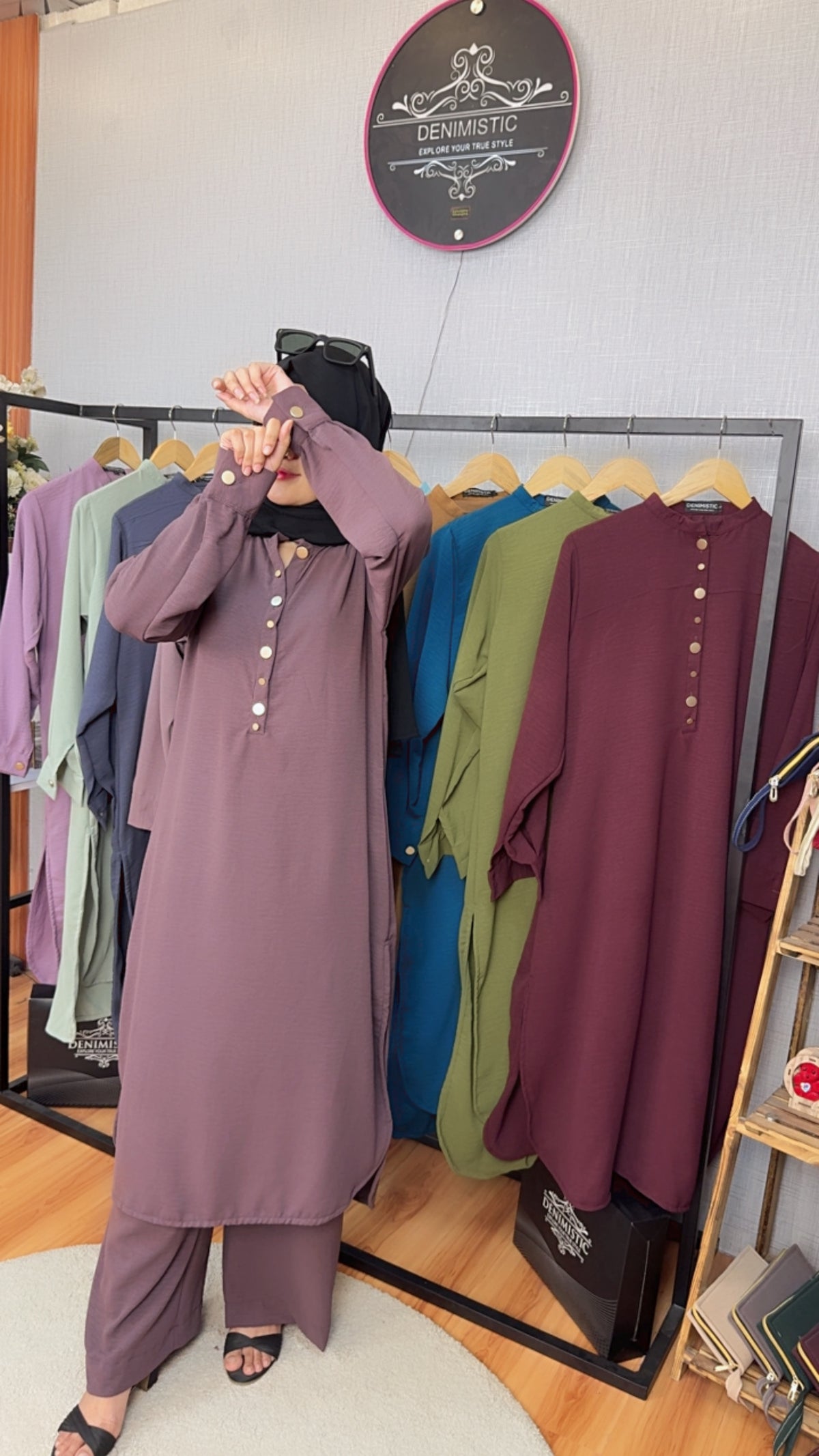 Plum Elegance Modest Co-Ord Set