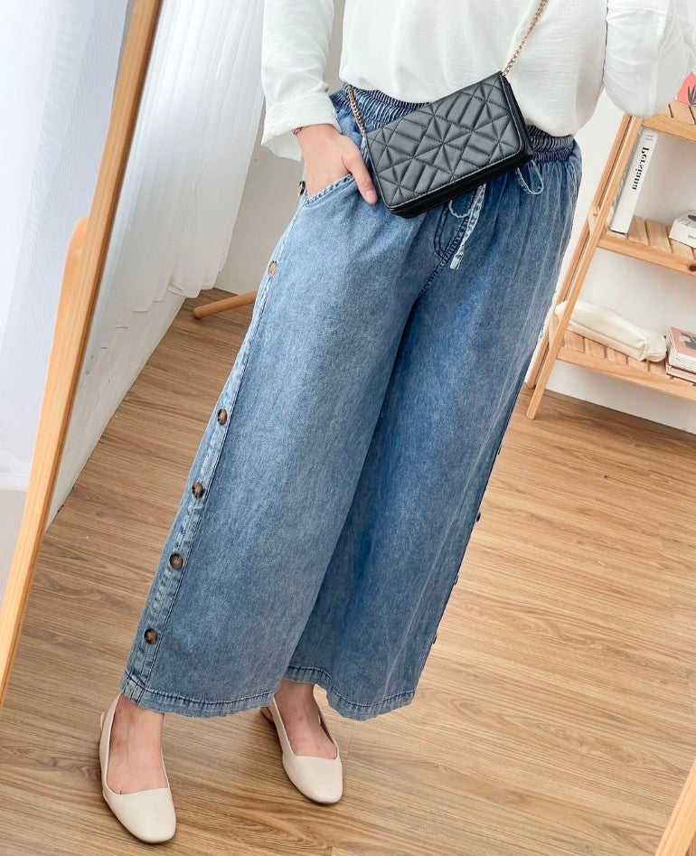 Askara Wide Leg BUTTONED LIGHT