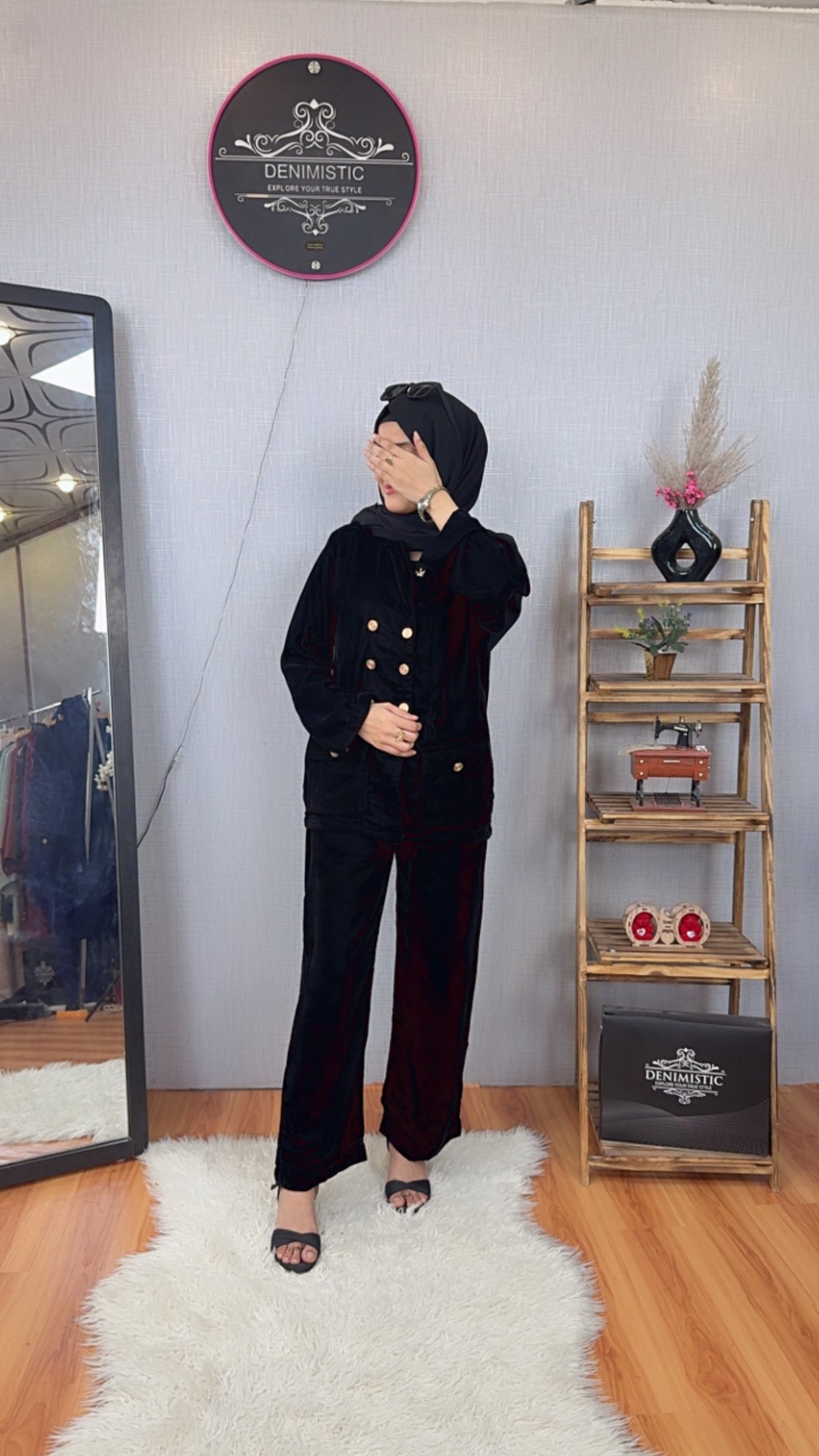 Midnight Luxe Modest Co-Ord Set