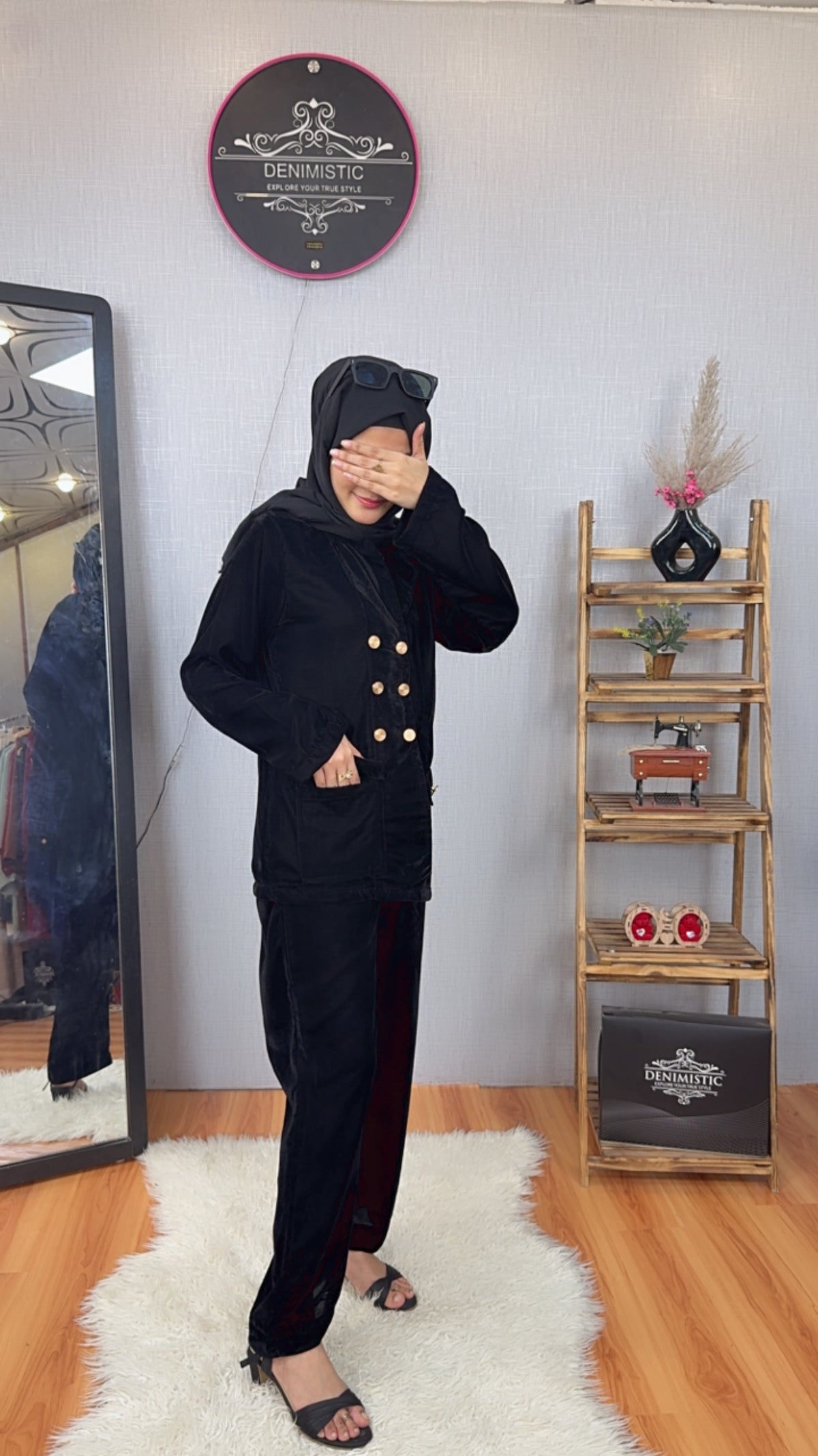 Midnight Luxe Modest Co-Ord Set