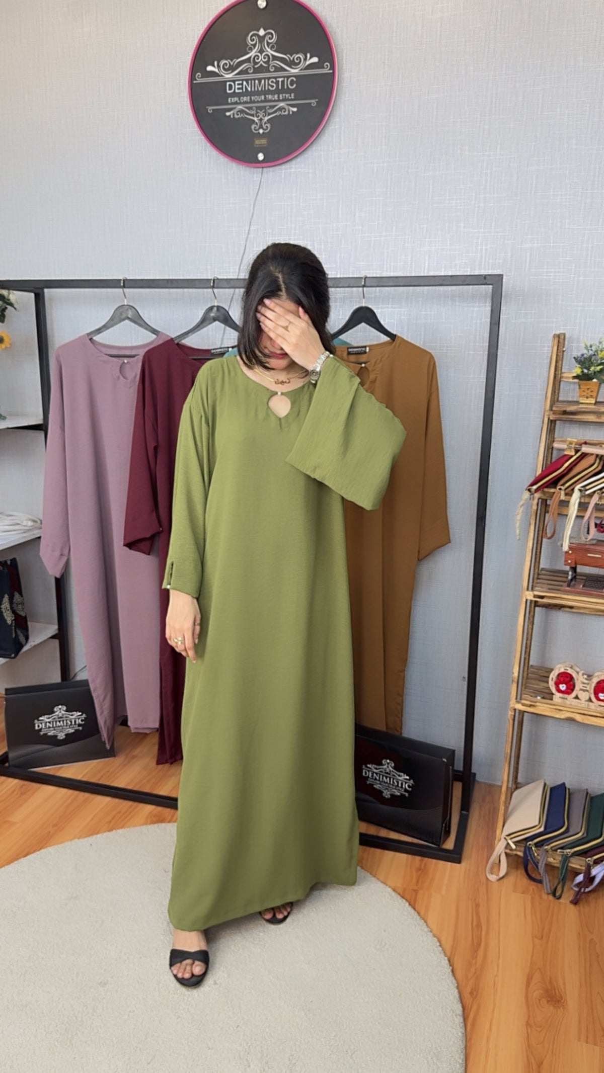 Olive Grace Elegant Kaftan