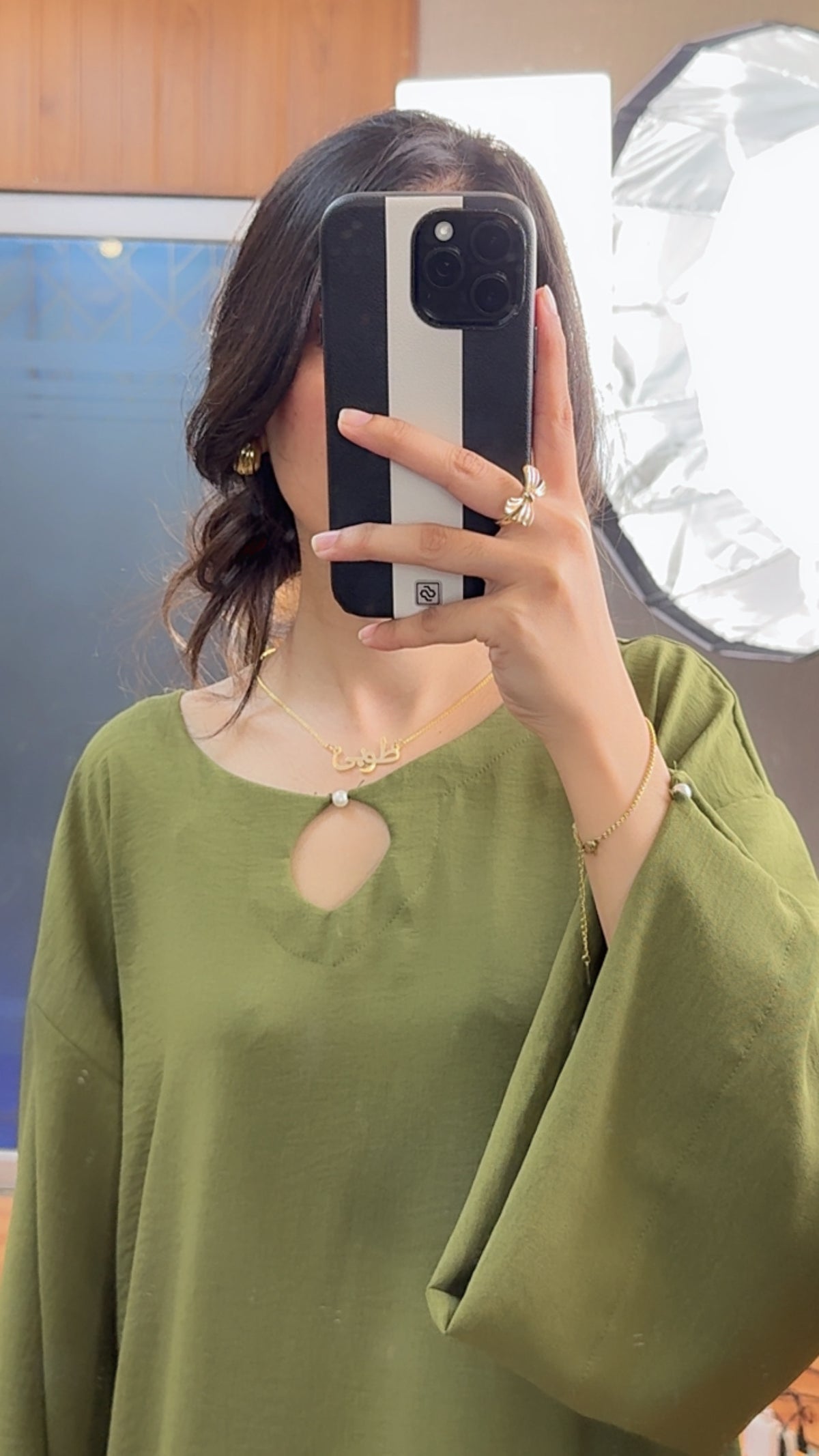 Olive Grace Elegant Kaftan