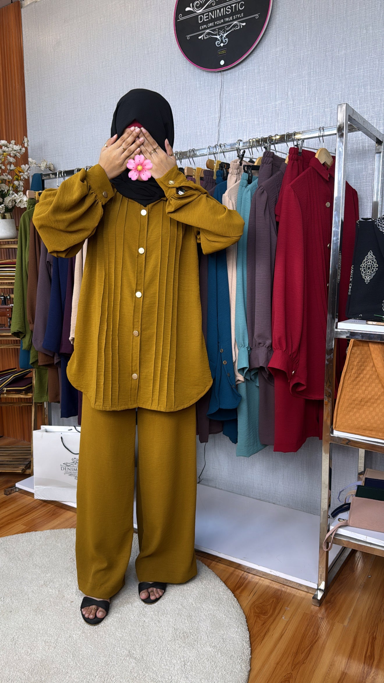 Soft Sand Modest Co-Ord Set