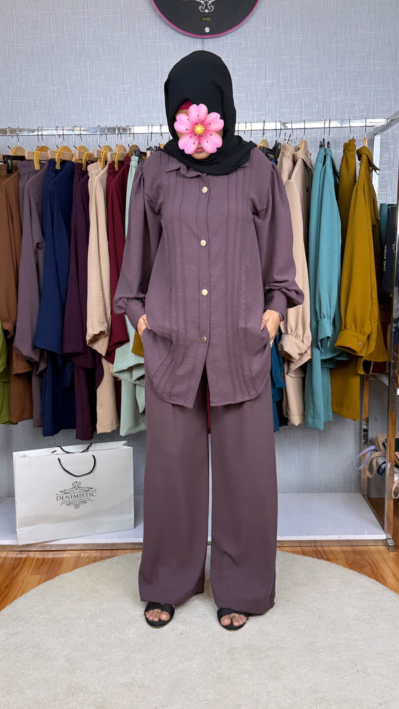 Soft Sand Modest Co-Ord Set