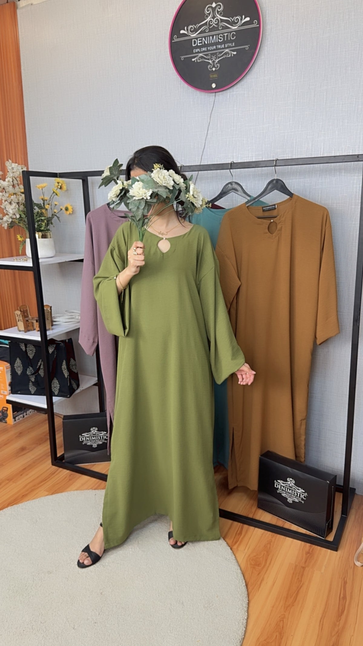 Olive Grace Elegant Kaftan