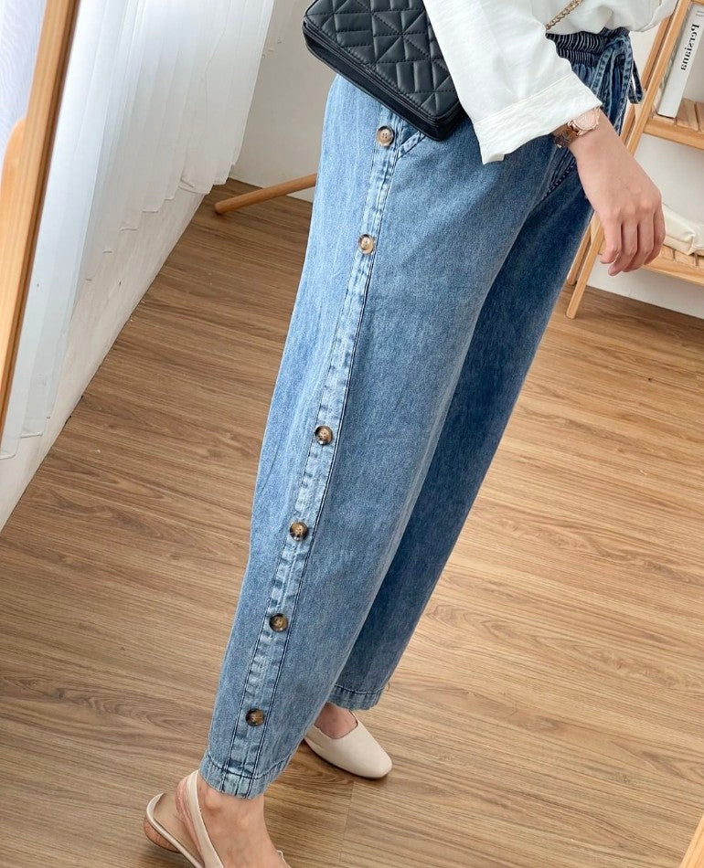 Askara Wide Leg BUTTONED LIGHT