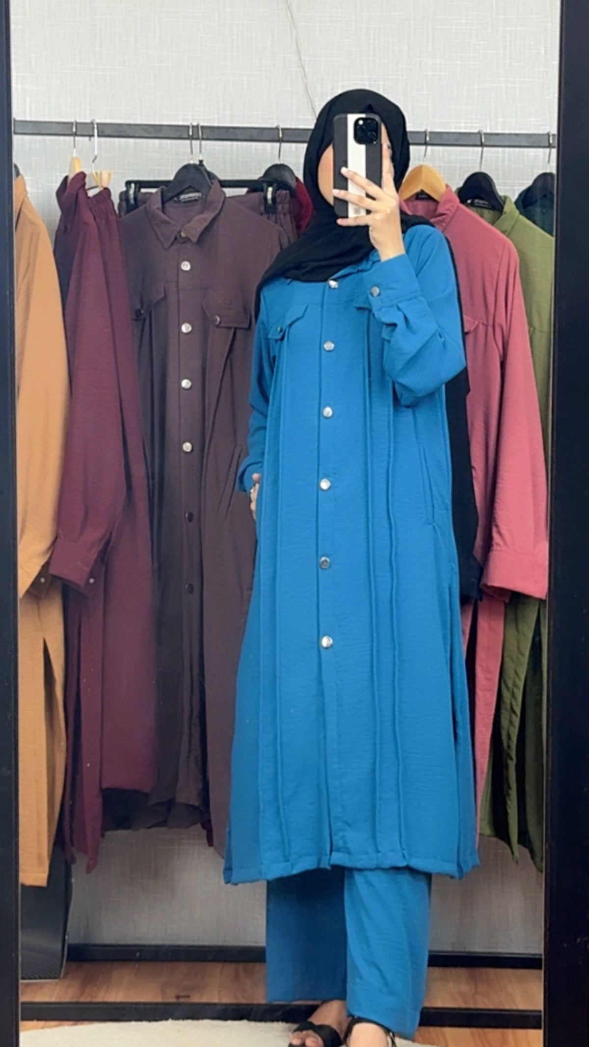 Royal Blue Elegance Modest Co-Ord Se